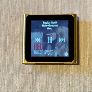 iPod Nano 6thGen 8GB Gold Model:A1366 Tested Good Battery w/Char-1042/Song Read